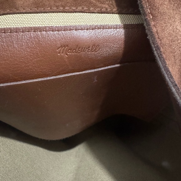 Brown Suede and Rivet Bucket Bag - Picture 4 of 4